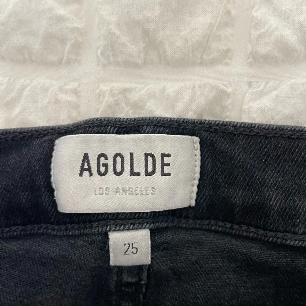 Agolde Sophie black skinny denim